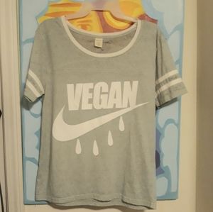 Custom VEGAN lightweight jersey shirt. Sz medium